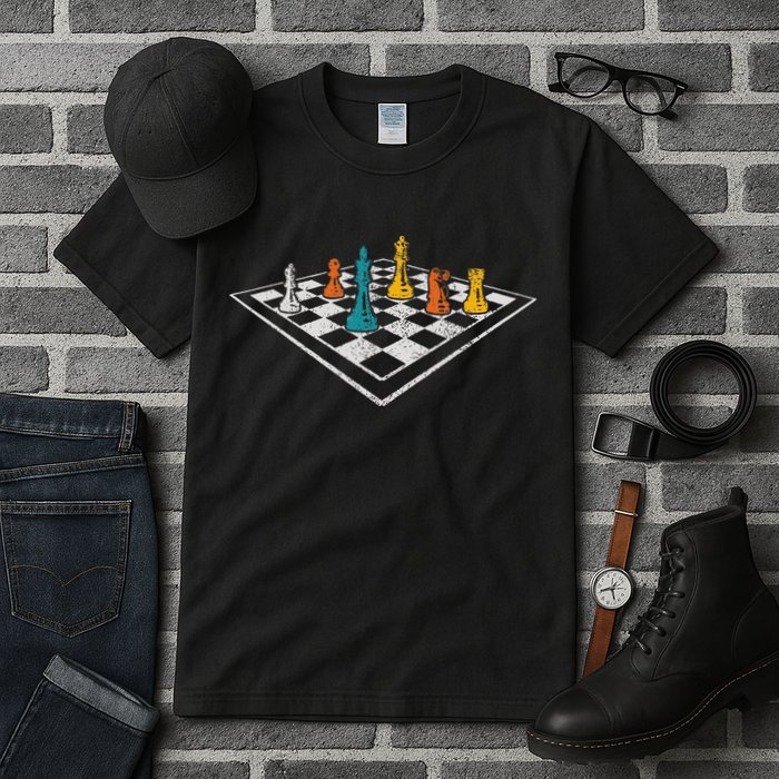 Chess Master Vintage Retro Club Chess Player Tall T-Shirt