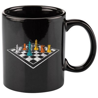 Chess Master Vintage Retro Club Chess Player 11oz C Handle Ceramic Mug