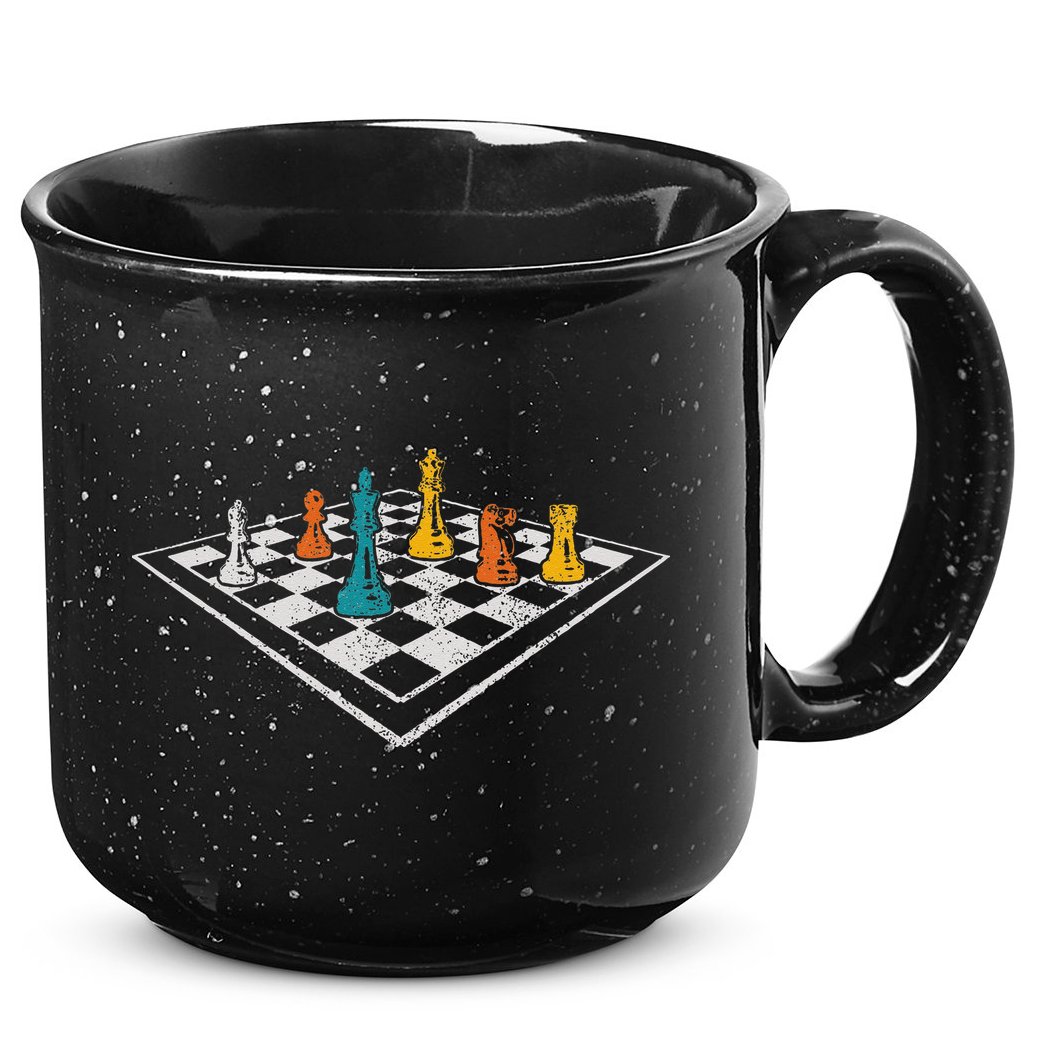 Chess Master Vintage Retro Club Chess Player 15oz Campfire Ceramic Mug