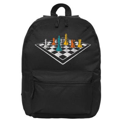 Chess Master Vintage Retro Club Chess Player 16 in Basic Backpack