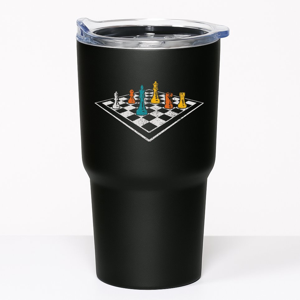 Chess Master Vintage Retro Club Chess Player Tumbler