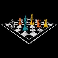 Chess Master Vintage Retro Club Chess Player Poster