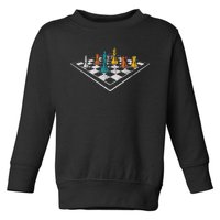 Chess Master Vintage Retro Club Chess Player Toddler Sweatshirt