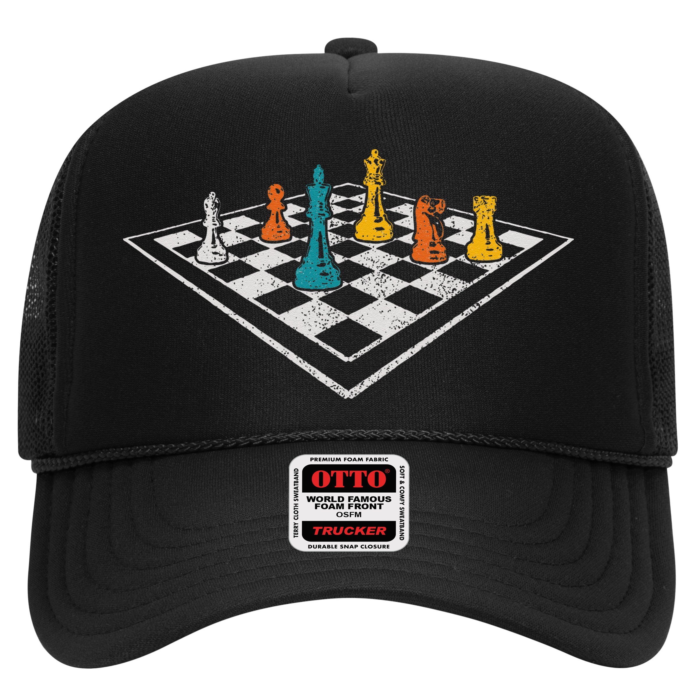 Chess Master Vintage Retro Club Chess Player Hat