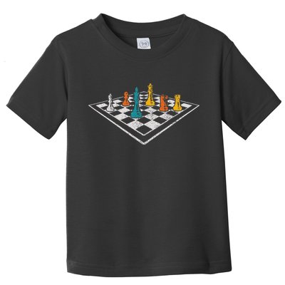 Chess Master Vintage Retro Club Chess Player Toddler T-Shirt