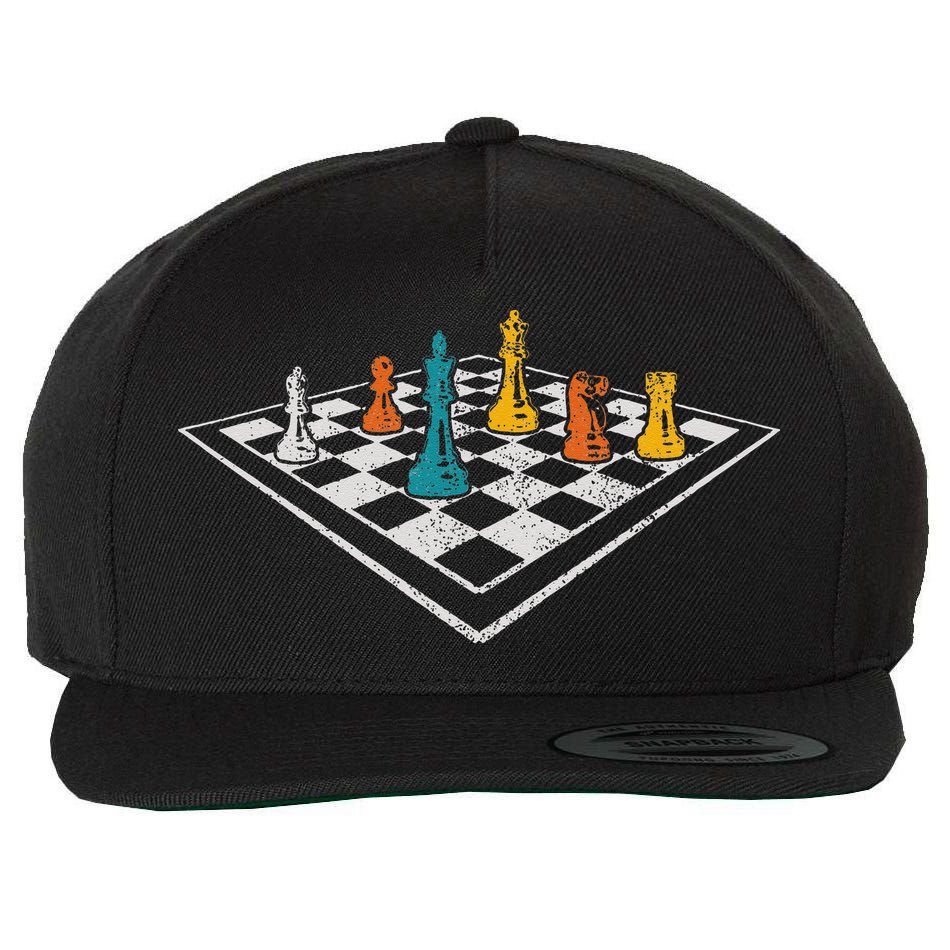 Chess Master Vintage Retro Club Chess Player Wool Snapback Cap