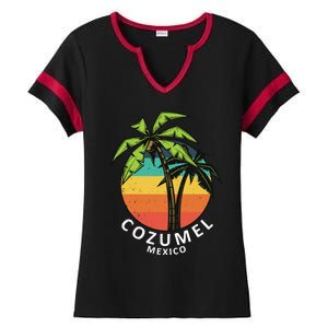 Cozumel Mexico Vacation Ladies Halftime Notch Neck Tee