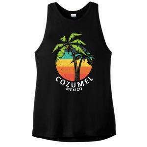 Cozumel Mexico Vacation Ladies PosiCharge Tri-Blend Wicking Tank