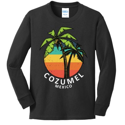 Cozumel Mexico Vacation Kids Long Sleeve Shirt