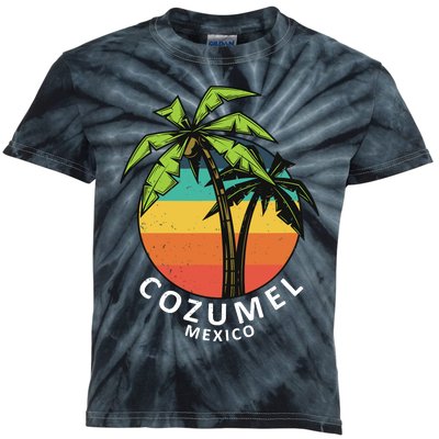 Cozumel Mexico Vacation Kids Tie-Dye T-Shirt