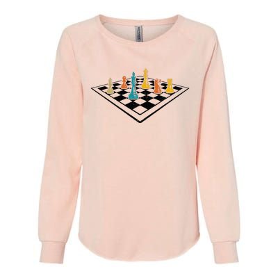 Chess Master Vintage Retro Club Chess Player Womens California Wash Sweatshirt