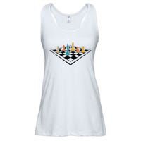 Chess Master Vintage Retro Club Chess Player Ladies Essential Flowy Tank