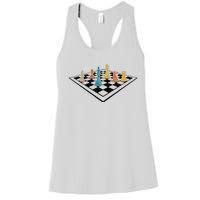 Chess Master Vintage Retro Club Chess Player Women's Racerback Tank