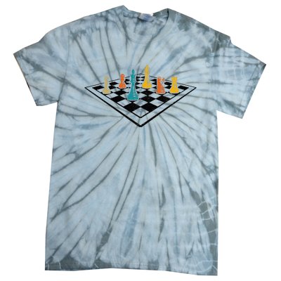 Chess Master Vintage Retro Club Chess Player Tie-Dye T-Shirt