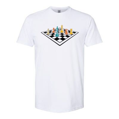 Chess Master Vintage Retro Club Chess Player Softstyle CVC T-Shirt