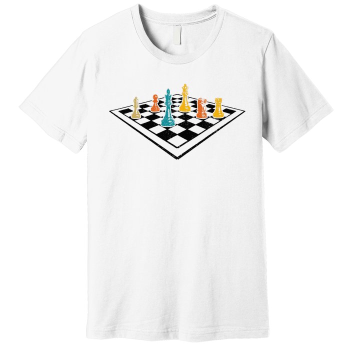 Chess Master Vintage Retro Club Chess Player Premium T-Shirt