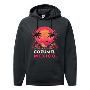 Cozumel Mexico Vacation Paradise Performance Fleece Hoodie