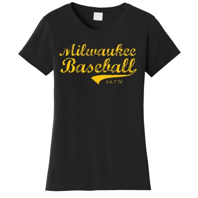 Classic Milwaukee Wisconsin Baseball Fan Retro Vintage Women's T-Shirt