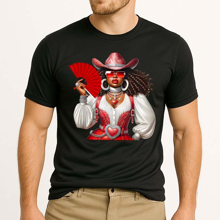 Cowgirl Melanin Western Country  Cooling Performance Crew T-Shirt