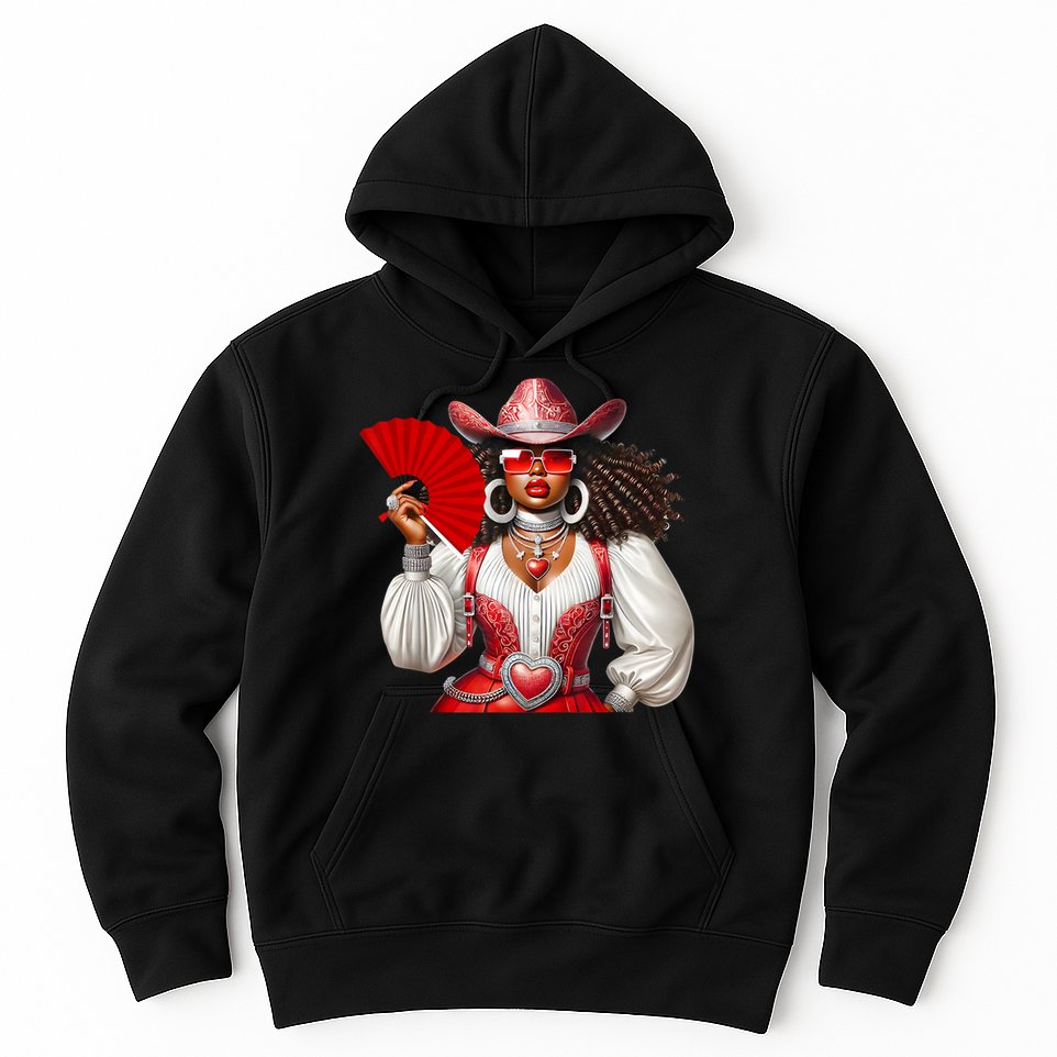 Cowgirl Melanin Western Country  Hoodie