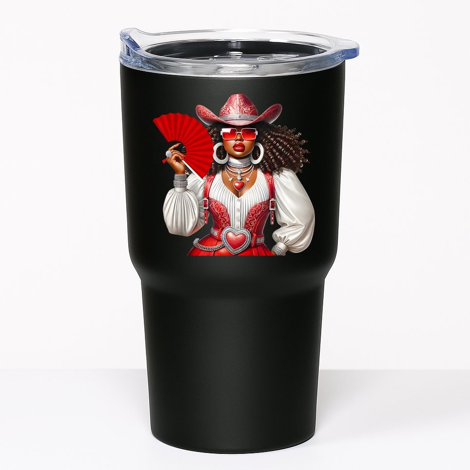 Cowgirl Melanin Western Country  Tumbler