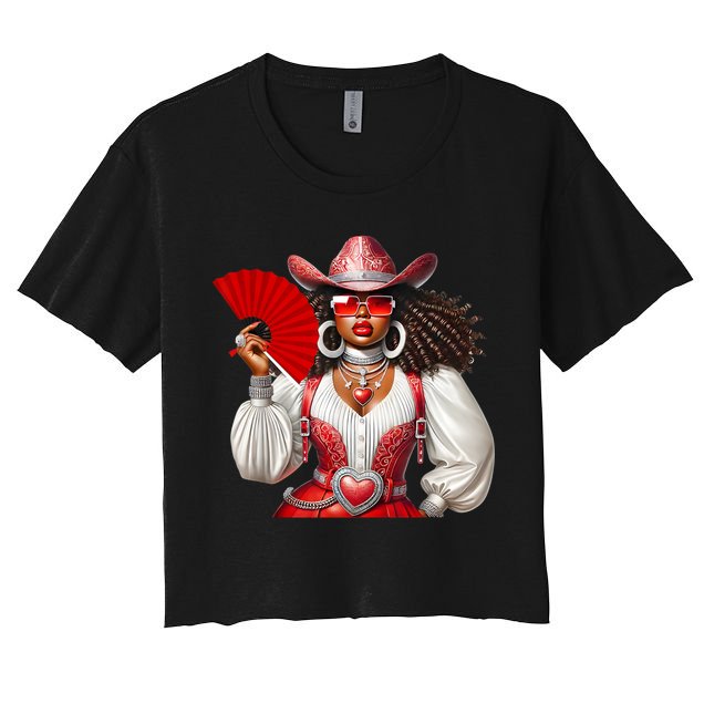 Cowgirl Melanin Western Country  Crop Top