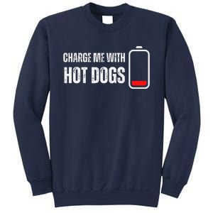 Charge Me With Hot Dogs Funny Wiener Hot Dog Lover Sweatshirt