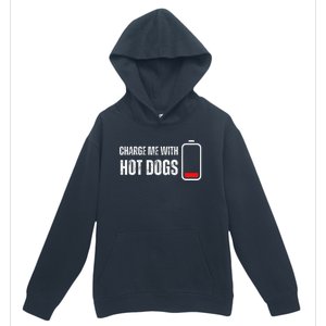 Charge Me With Hot Dogs Funny Wiener Hot Dog Lover Urban Pullover Hoodie