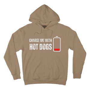 Charge Me With Hot Dogs Funny Wiener Hot Dog Lover Hoodie