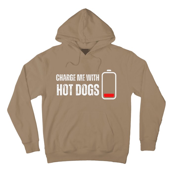 Charge Me With Hot Dogs Funny Wiener Hot Dog Lover Hoodie