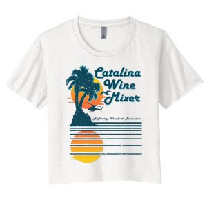 Catalina Mixer Wine Women's Crop Top Tee