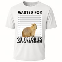 Capybara Mugshot Wanted For 93 Felonies Across The Country Performance Shirt