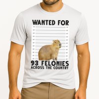 Capybara Mugshot Wanted For 93 Felonies Across The Country Performance Shirt