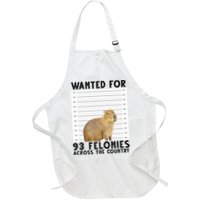 Capybara Mugshot Wanted For 93 Felonies Across The Country Apron