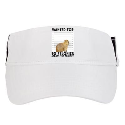 Capybara Mugshot Wanted For 93 Felonies Across The Country Adult Drive Performance Visor