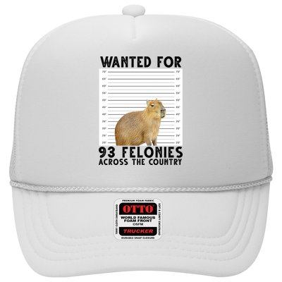 Capybara Mugshot Wanted For 93 Felonies Across The Country Trucker Hat