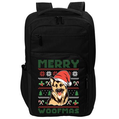 Christmas Merry Woofmas Christmas Dog Owner Christmas Dog Gift Impact Tech Backpack