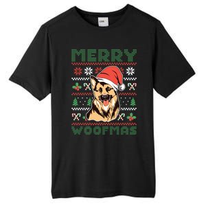 Christmas Merry Woofmas Christmas Dog Owner Christmas Dog Gift Tall Fusion ChromaSoft Performance T-Shirt