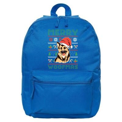 Christmas Merry Woofmas Christmas Dog Owner Christmas Dog Gift 16 in Basic Backpack