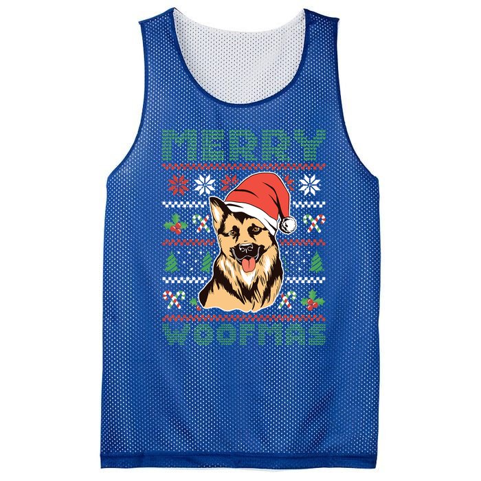 Christmas Merry Woofmas Christmas Dog Owner Christmas Dog Gift Mesh Reversible Basketball Jersey Tank