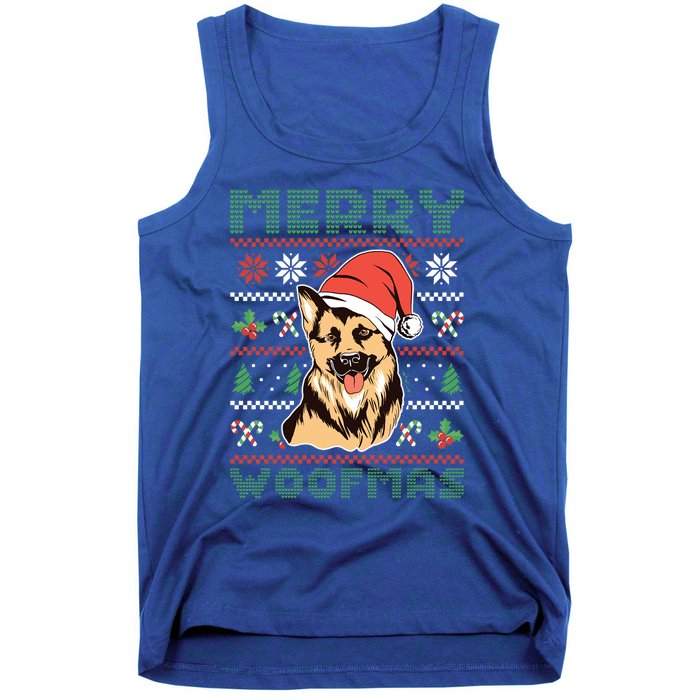 Christmas Merry Woofmas Christmas Dog Owner Christmas Dog Gift Tank Top