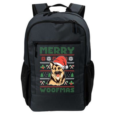 Christmas Merry Woofmas Christmas Dog Owner Christmas Dog Gift Daily Commute Backpack