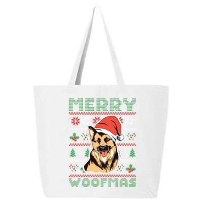 Christmas Merry Woofmas Christmas Dog Owner Christmas Dog Gift 25L Jumbo Tote