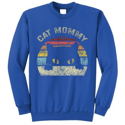 Cat Mommy Women Retro Black Cats Mom Sweatshirt