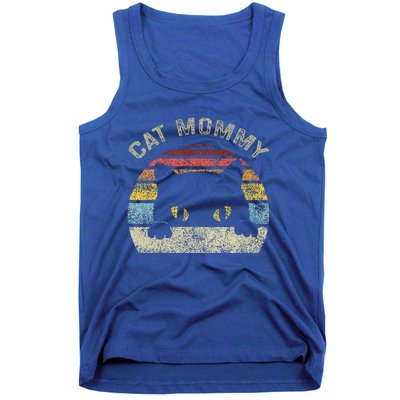 Cat Mommy Women Retro Black Cats Mom Tank Top