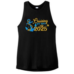 Cruising My Way Into 2025 Happy New Year 2025 Anchor Ladies PosiCharge Tri-Blend Wicking Tank