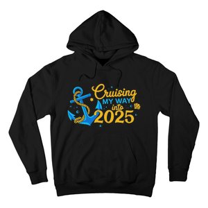 Cruising My Way Into 2025 Happy New Year 2025 Anchor Hoodie