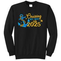 Cruising My Way Into 2025 Happy New Year 2025 Anchor Sweatshirt