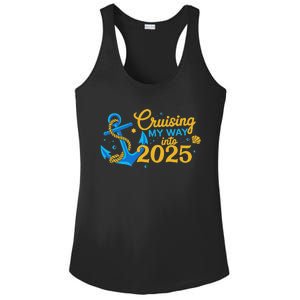 Cruising My Way Into 2025 Happy New Year 2025 Anchor Ladies PosiCharge Competitor Racerback Tank