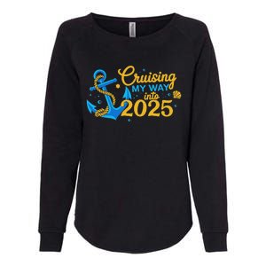 Cruising My Way Into 2025 Happy New Year 2025 Anchor Womens California Wash Sweatshirt